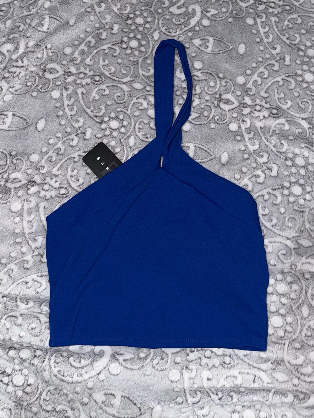 💙 21 Saints Royal Blue Halter Crop Top – Size Large – NWT